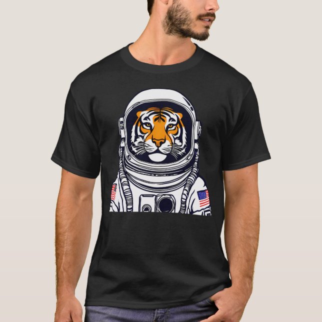 Tiger Astronaut T-Shirt (Vorderseite)