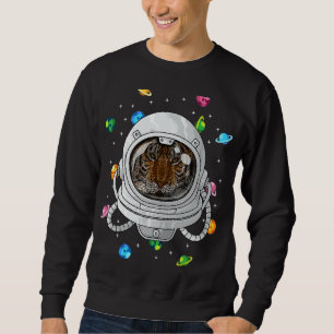 Tiger Astronaut Tier tief im Weltraum kosmischer U Sweatshirt