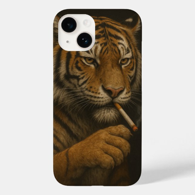 Tiger Attitude Cool Wild Handyhülle" Case-Mate iPhone Hülle (Rückseite)