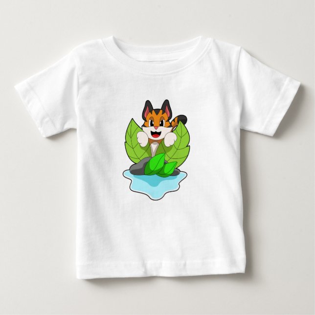 Tiger auf der Jagd Baby T-shirt (Vorderseite)