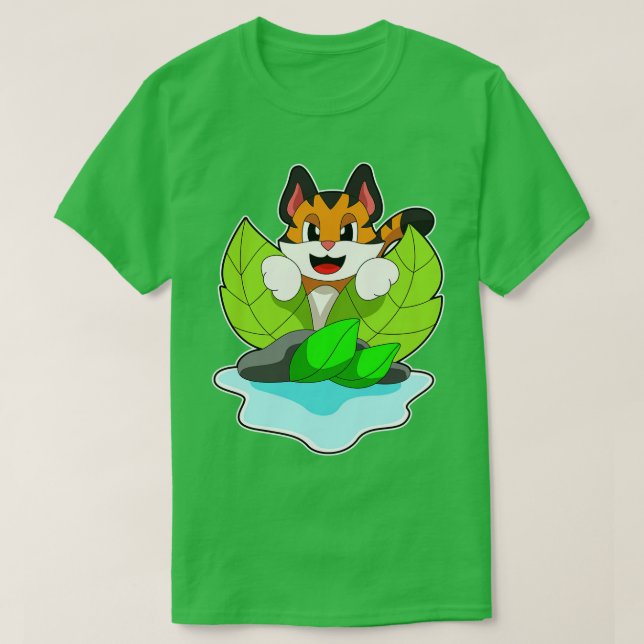 Tiger auf der Jagd T-Shirt (Design vorne)