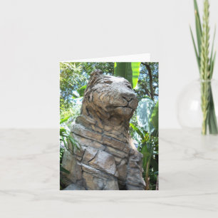 Tiger auf einer leeren Karte
