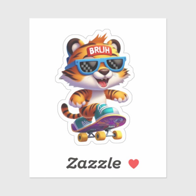 Tiger Aufkleber (Blatt)