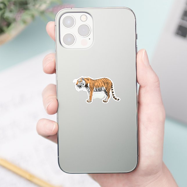 Tiger Aufkleber (Telefon)