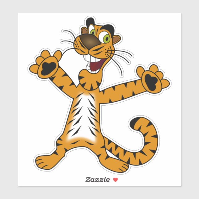 Tiger Aufkleber (Blatt)
