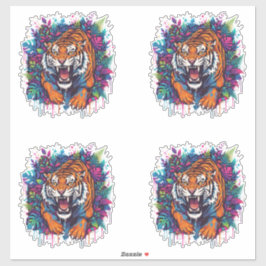 Tiger Aufkleber