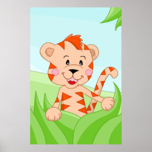 Tiger aus Afrika Poster