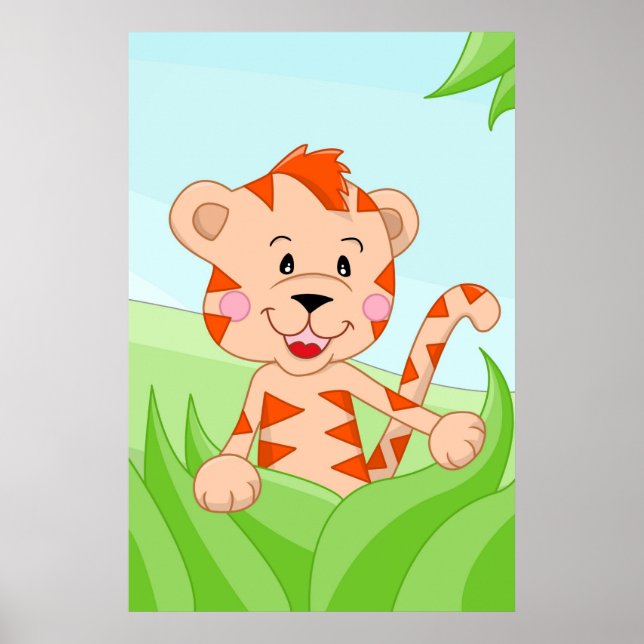 Tiger aus Afrika Poster (Vorne)