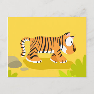 Tiger aus meiner Weltierserie Postkarte