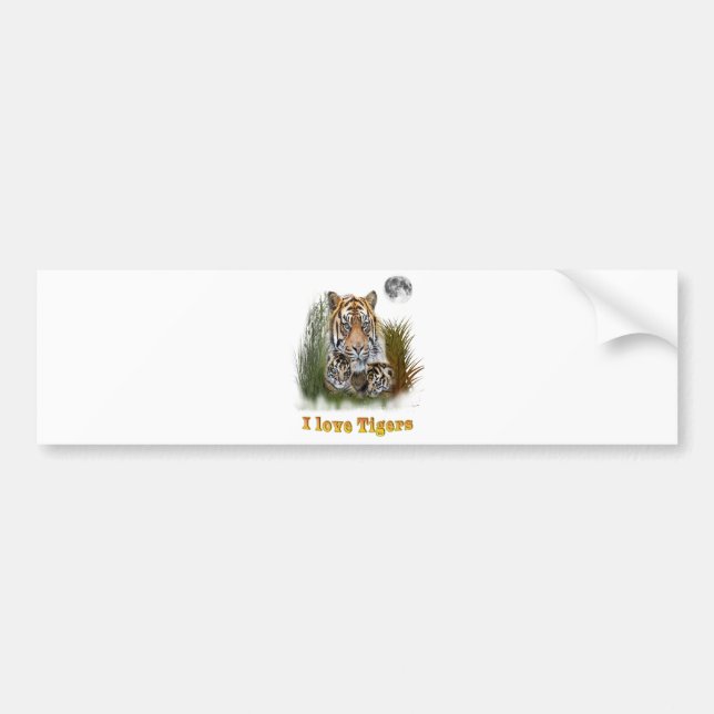 Tiger Autoaufkleber (Vorne)