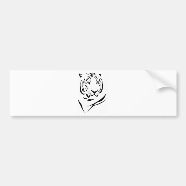 Tiger Autoaufkleber (Vorne)