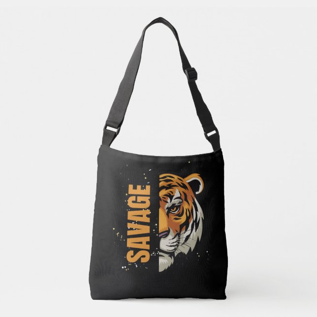 Tiger Bags for Ladys Tragetaschen Mit Langen Trägern (Vorderseite)