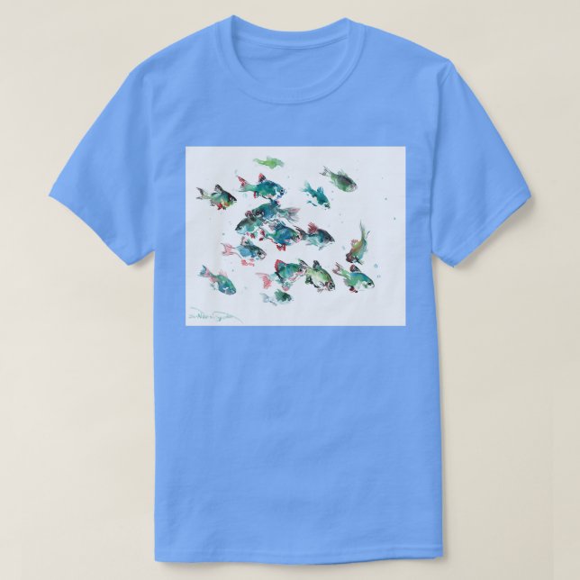 Tiger Barb Aquarium Fish T-Shirt (Design vorne)