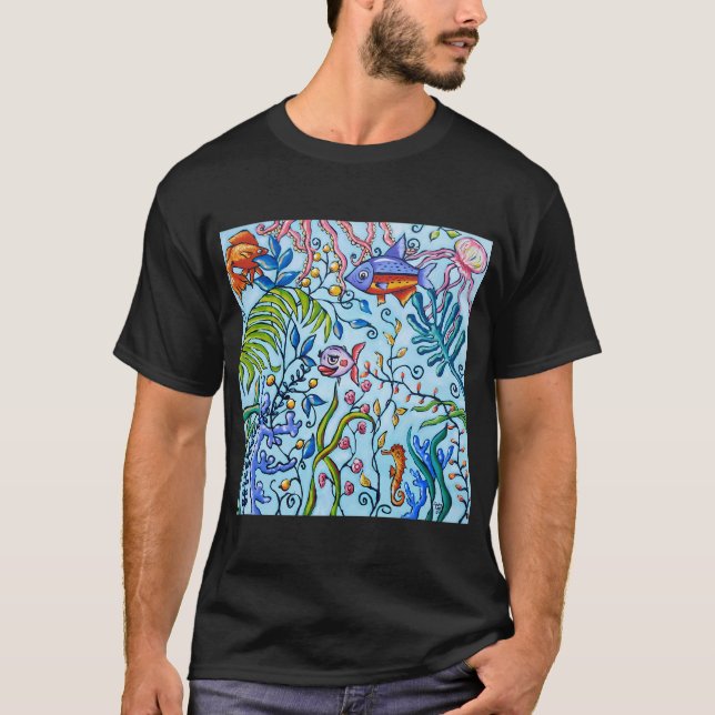 TIGER BARB ZIERFISCH T-Shirt (Vorderseite)