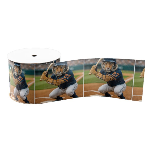 Tiger Baseball Player #27 Up To Bat Ripsband (Spule)
