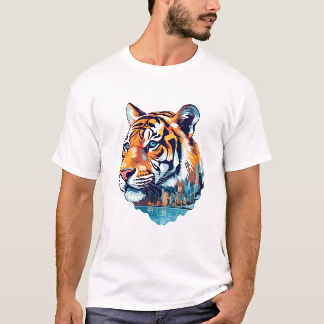 Tiger Beast Animal World Wildlife Beauty Discovery T-Shirt (Vorderseite)