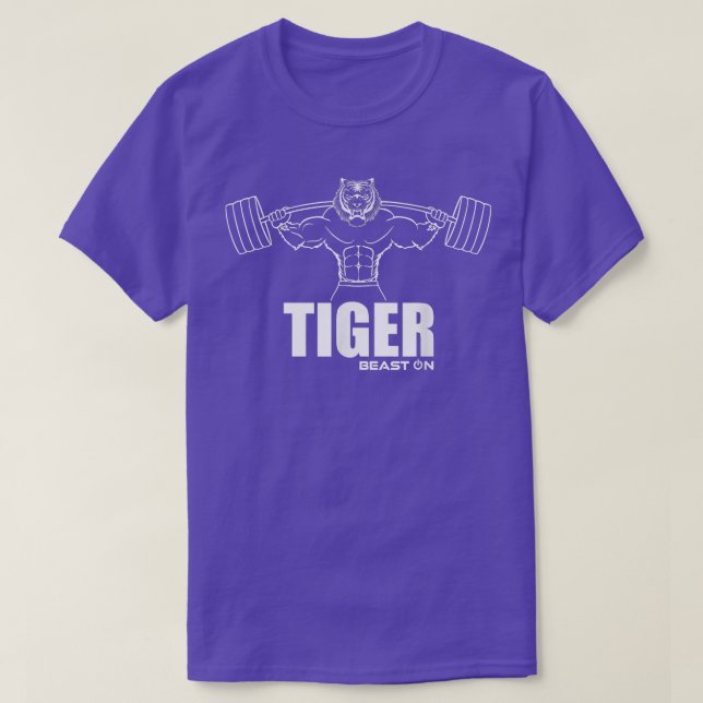 Tiger Beast on Fitness Gym Gym Motivation Fitness  T-Shirt (Design vorne)
