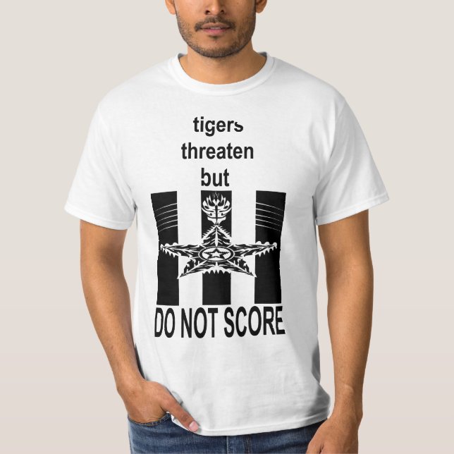 Tiger bedrohen, aber nicht Shirt (Vorderseite)