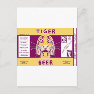 Tiger Beer Manhattan Brewing Chicago Illinois Can Postkarte