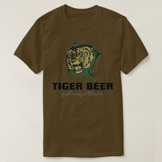 Tiger Beer Retro Defunktional Breweriana T-Shirt (Design vorne)