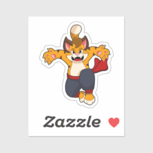 Tiger bei Martial Arts Karate Aufkleber