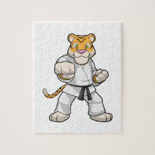 Tiger bei Martial Arts Karate Puzzle
