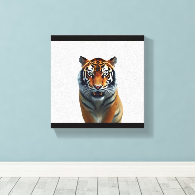 Tiger-Beobachtung Leinwanddruck (Insitu (Holzboden))