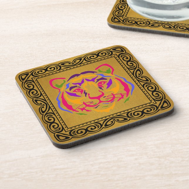 Tiger Beverage Coaster Getränkeuntersetzer (Linke Seite)
