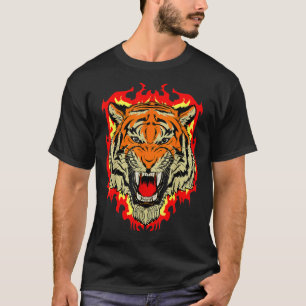 Tiger Big Cat Bengalisch Wildcat Predator Cool Ani T-Shirt