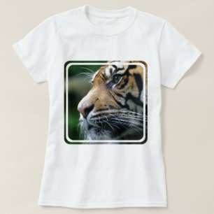 Tiger-Bild-Damen-angepasster T - Shirt