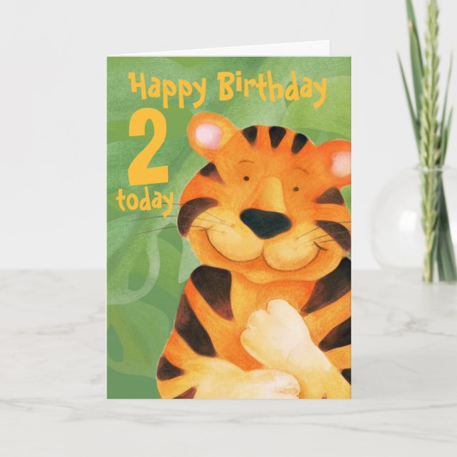 Tiger Birthday Card 2 Karte (Vorderseite)