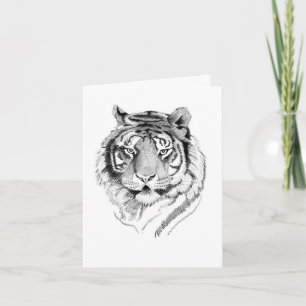 Tiger Birthday Card Karte