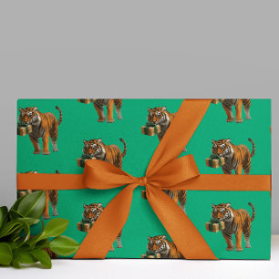 Tiger Birthday Geschenkpapier