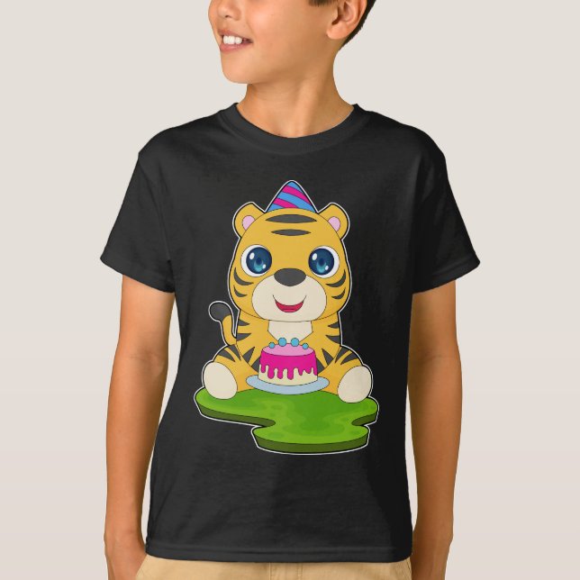 Tiger Birthday Party T-Shirt (Vorderseite)