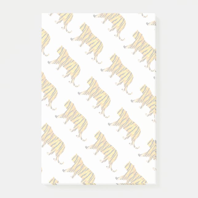 Tiger Black and Orange Print Post-it Klebezettel (Vorderseite)