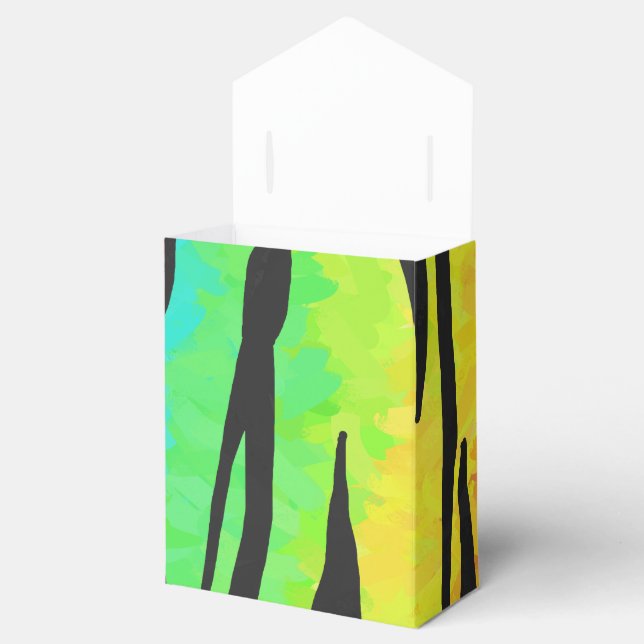 Tiger Black and Rainbow-Geschenke Geschenkschachtel (Geöffnet)