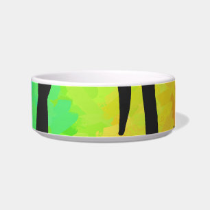 Tiger Black and Rainbow Print Napf
