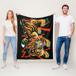 Tiger Blanket von Pliz Fleecedecke