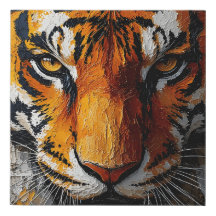 Tiger Blize Wall Art Canvas