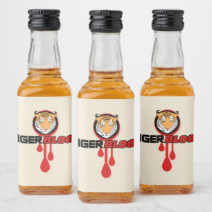 Tiger Blood Alkoholflaschenetikett