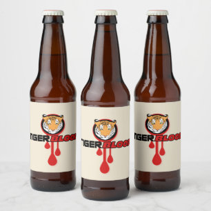 Tiger Blood Bierflaschenetikett