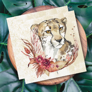 Tiger-Blumenkarte