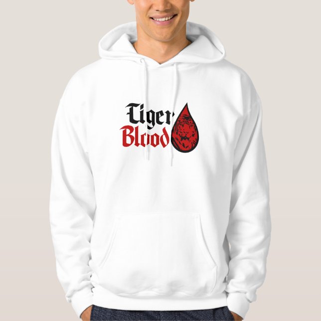Tiger-Blut Hoodie (Vorderseite)