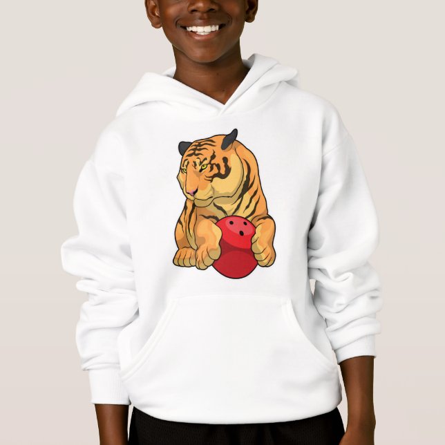 Tiger Bowling Bowling Hoodie (Vorderseite)