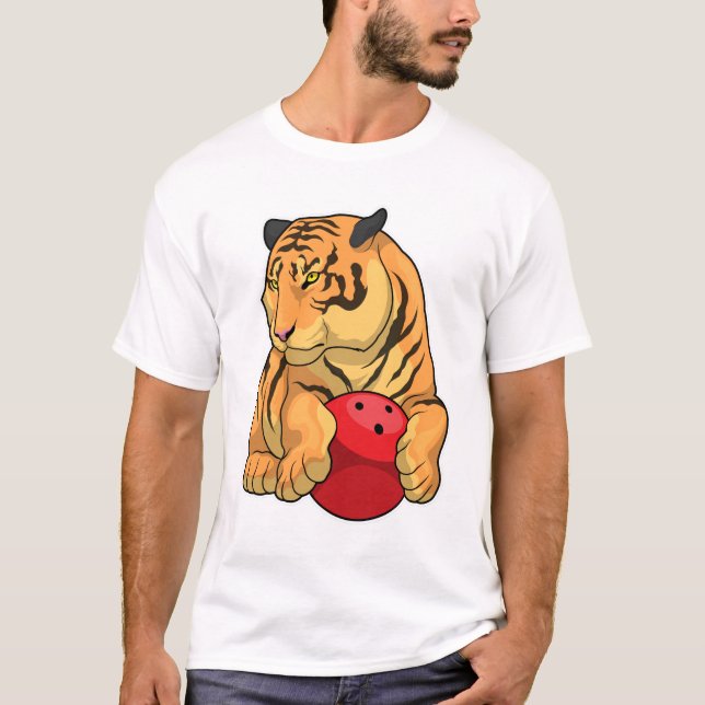Tiger Bowling Bowling T-Shirt (Vorderseite)