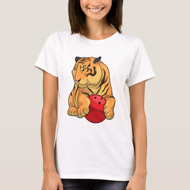Tiger Bowling Bowling T-Shirt (Vorderseite)