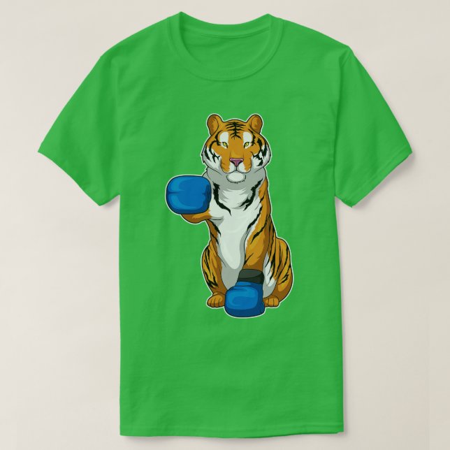 Tiger Boxer Boxhandschuhe T-Shirt (Design vorne)