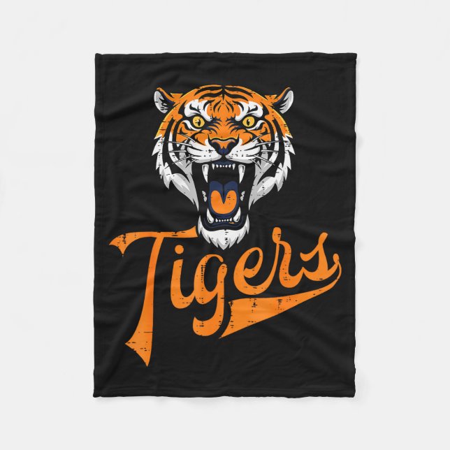 Tiger Boys Girls Teen Kids Men Youth Women  Fleecedecke (Vorderseite)