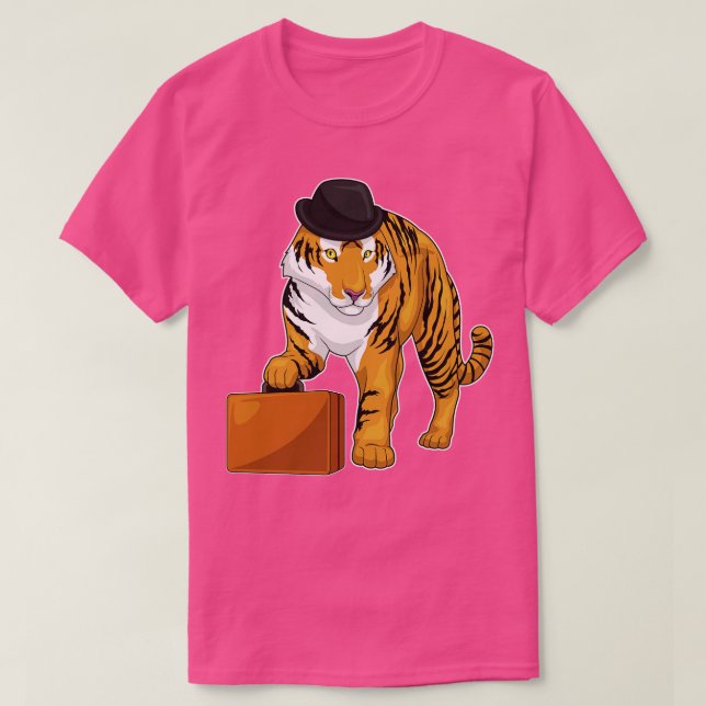Tiger Briefcase T-Shirt (Design vorne)