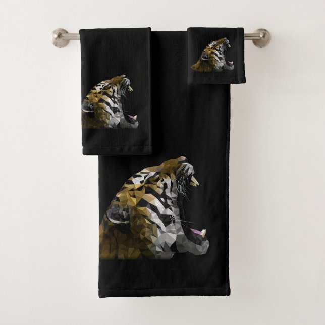 Tiger Brüllen Badhandtuch Set (Insitu)